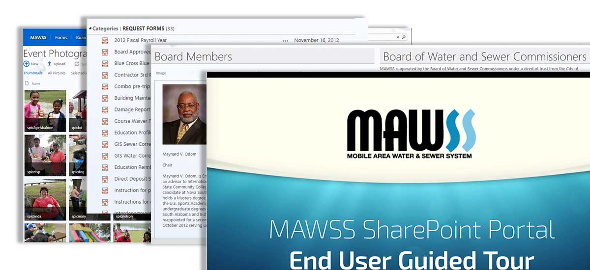 new mawss sharepoint pages